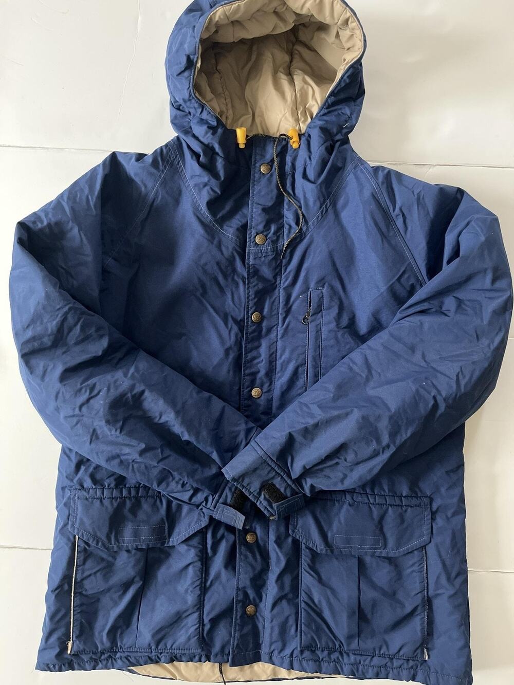 VTG Eddie Bauer Jacket Mens L Blue Gore-Tex Thinsulate Insulated Ski Parka 80s